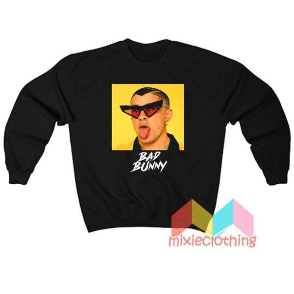 Bad Bunny Face Poster Sweatshirt