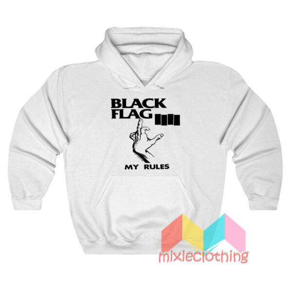 Black Flag My Rules Hoodie