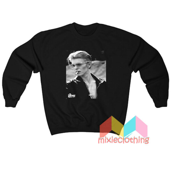 David Bowie Smooking Sweatshirt