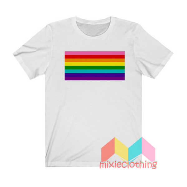 Gay Pride LGBTQ MultiColor Rainbow Flag T shirt