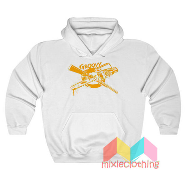 Groovy Chainsaw And Shotgun Hoodie