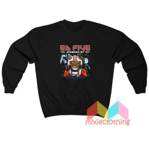 Ed Five Standing By Iron Maiden Logo Sweatshirt