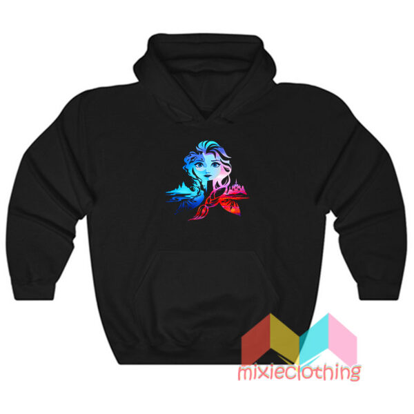 Frozen 2 Elsa Two Tone Gradient Hoodie