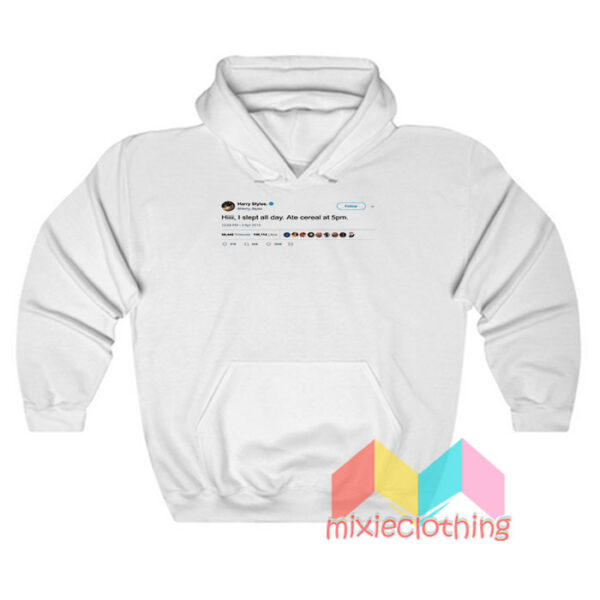 Harry Styles I Slept All Day Tweet Hoodie