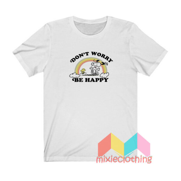 Junk Food Snoopy Don't Worry Be Happy T shirt